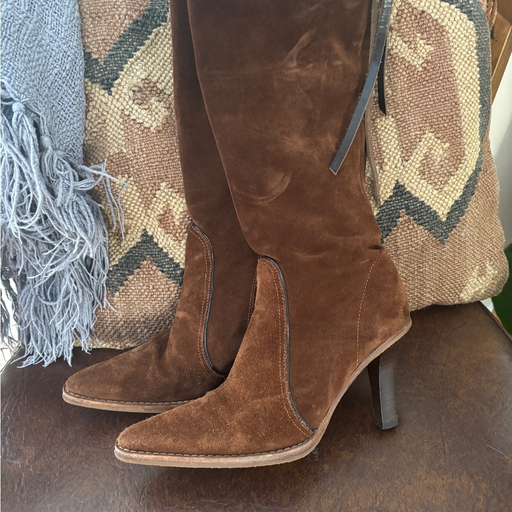 COACH Brown Suede Boots - Picture 4 of 15